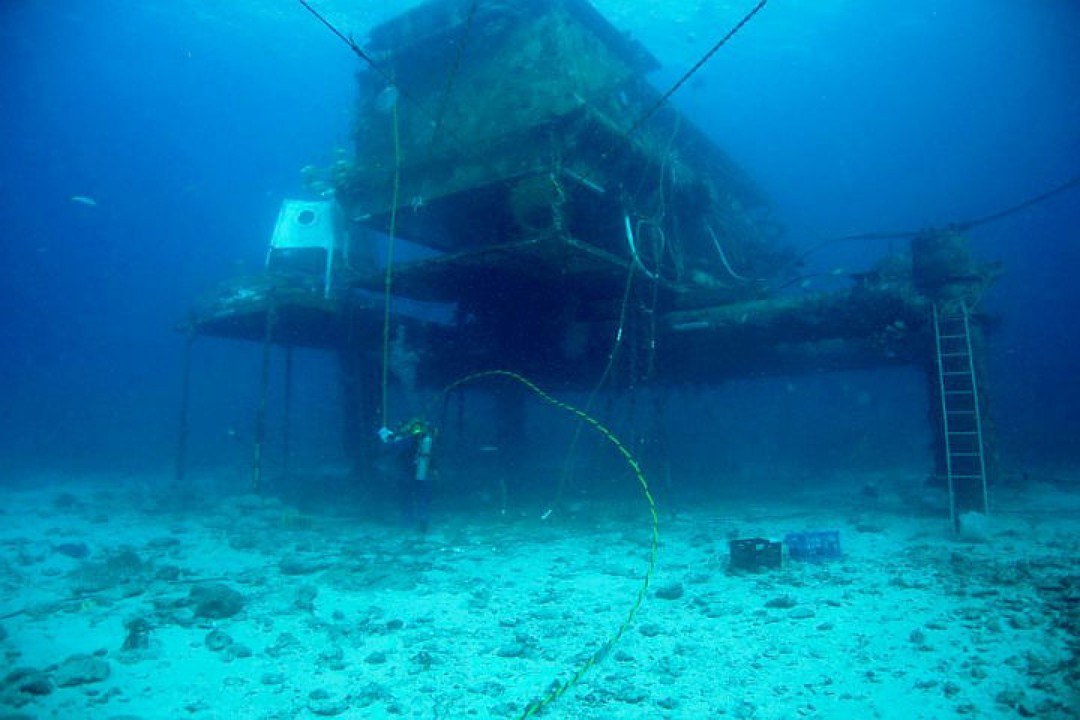 Так выглядит подводный дом в Атлантическом океане. ФОТО: сайт НАСА 